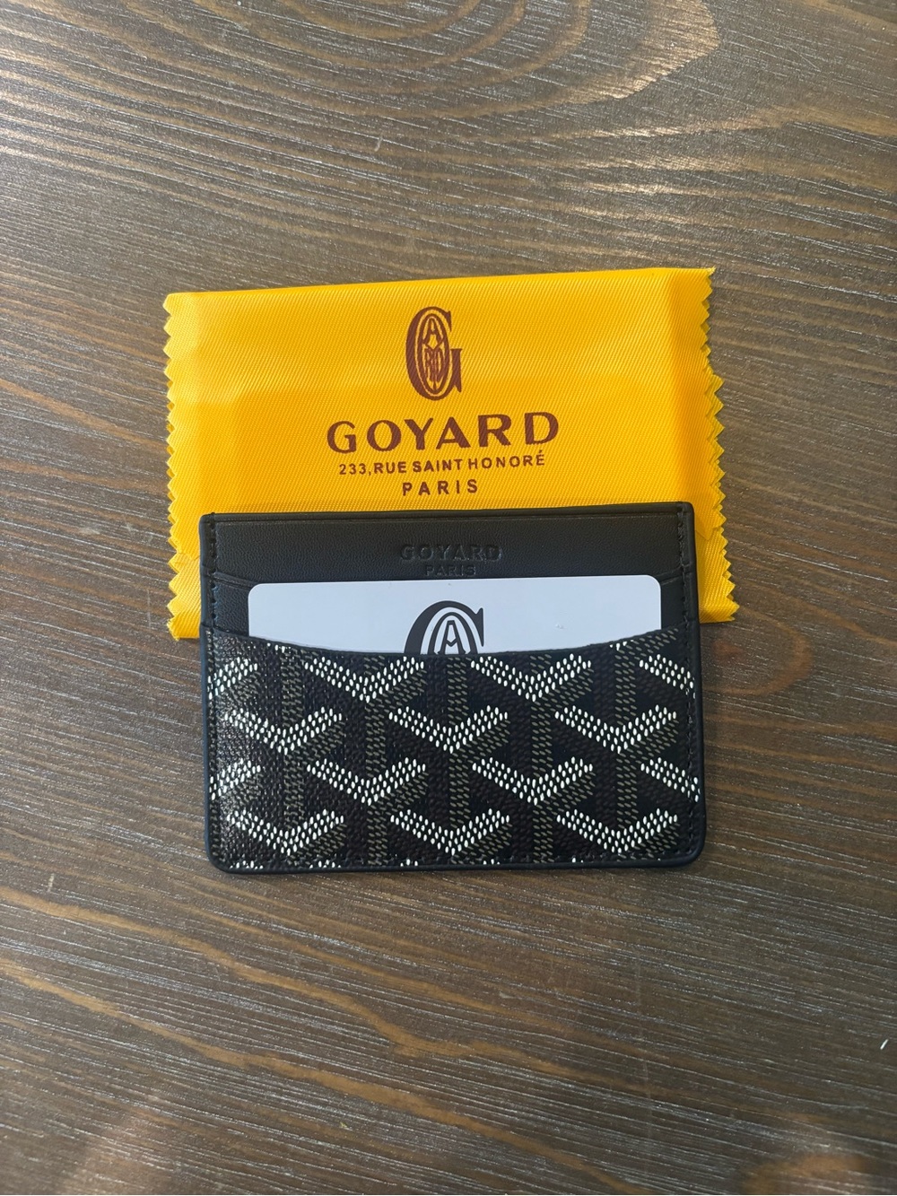 Black and white designer wallet
